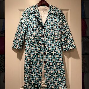 Trina Turk Geometric Patterned Coat